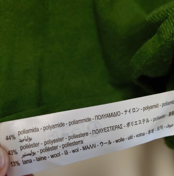 Zara Hunter Green Women's Cropped Sweater - Picture 5 of 6